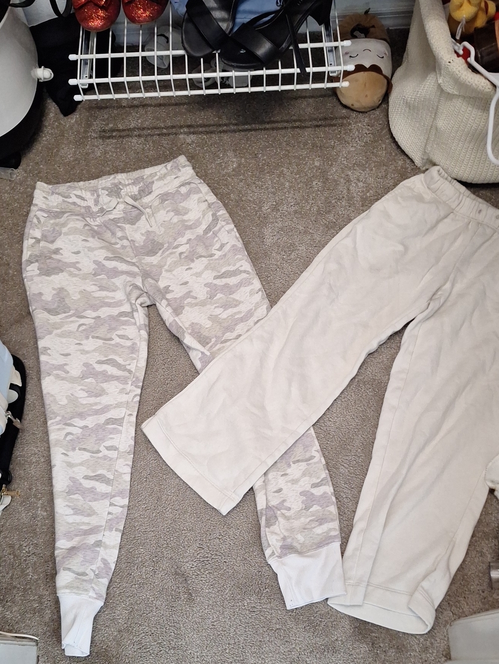 Old Navy Kids Neutral Camo & Solid Joggers - Beige/Cream